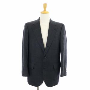 Brooks Brothers グレンチェック3B総裏地スーツ セットアップ 上下 テーラードジャケット パンツ スラックス ロールアップ A5 チャコールグレー