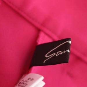 STUNNING LURE カラーテーパードパンツ ストレッチ センタープレス 2 ピンク