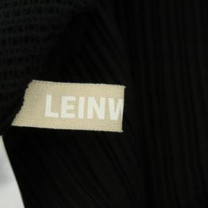 LEINWANDE 21SS パフスリーブプリーツトップス カットソー 長袖 F 黒 ブラック
