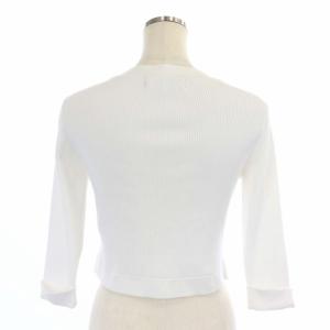 M'S GRACY 七分袖カーディガン ボレロ Vネック ショート丈 38 白 ホワイト