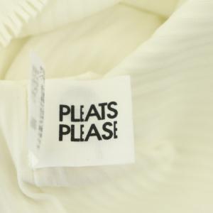 PLEATS PLEASE ISSEY MIYAKE イッセイミヤケ 半袖 カットソー フリンジ プルオーバー 3 オフホワイト