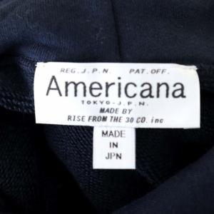 AMERICANA プルオーバーパーカー スウェット 長袖 M 紺 ネイビー