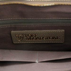 TOFF&LOADSTONE トートバッグ ナイロン レザー カーキ グレー