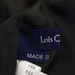 Lois CRAYON ノースリーブジャケット ベスト ジップアップ M 黒 ブラック