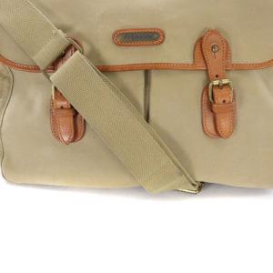 POLO RALPH LAUREN ショルダーバッグ キャンバス 切替 カーキ 緑 茶色 ブラウン