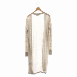 Theory 21SS LINEN LONG CARDIGAN ニット リネン カーディガン 長袖 ロング S ベージュ