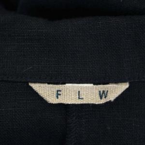 fog linen work ロングコート リネン 薄手 L 紺 ネイビー