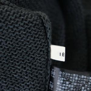 IENA 23SS テープヤーン 2WAY Vネックカーディガン 長袖 リネン混 チャコールグレー