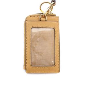 TORY BURCH パスケース 定期入れ カードケース ストラップ 茶 ブラウン