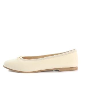 MARGARET HOWELL idea バレエシューズ リボン 23.5cm アイボリー