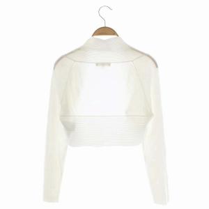 EPOCA ニット ボレロ カーディガン 長袖 40 白 ホワイト