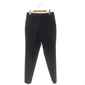 ENFOLD TRダブルクロスアタックアンクルトラウザー パンツ タック 38 黒 ブラック