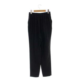 ENFOLD 20SS リネンライク ゴムジョッパーズパンツ 38 黒 ブラック