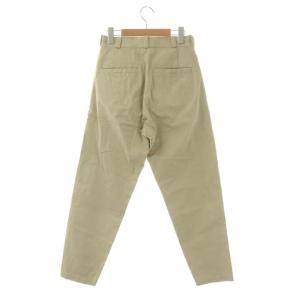 YAECA チノパン ワイドテーパードパンツ ボタンフライ 28 ベージュ