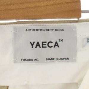 YAECA チノパン ワイドテーパードパンツ ボタンフライ 28 ベージュ