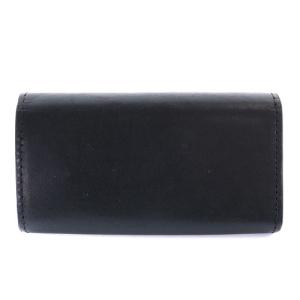 PAUL SMITH 4連キーケース レザー ロゴ 黒 ブラック