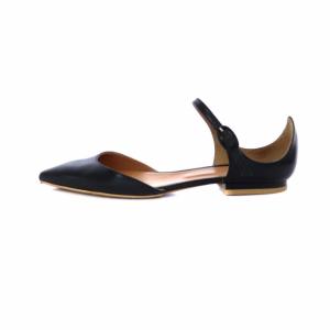 PIPPICHIC フラット セパレート Flat Separate フラットパンプス ローヒール ポインテッドトゥ レザー アンクルストラップ