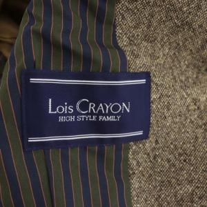 Lois CRAYON フリルジャケット パフスリーブ ウール アンゴラ混 M 茶 ブラウン