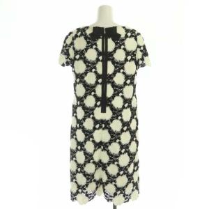 M'S GRACY 黒・ベージュ レース柄長袖ワンピース 38 M'S GRACY 黒・ベージュ レース柄長袖ワンピース 38 M'S GRACY