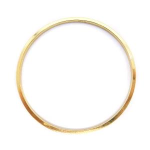 SWAROVSKI ラインストーンタイニーバングルブレスレットM ゴールド色