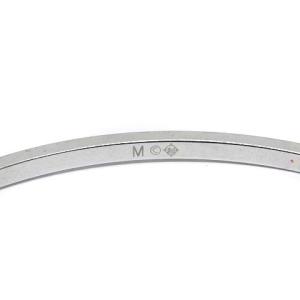 SWAROVSKI ラインストーンタイニーバングル ブレスレット M シルバー色 ピンク