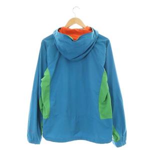 Columbia ナイロンジャケット マウンテンパーカー ジップアップ フード M ターコイズブルー 緑 グリーン