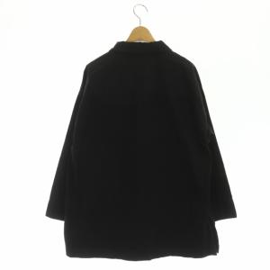 MHL. 22SS BLACK WARP COTTON DENIM シャツ 長袖 2 黒 ブラック