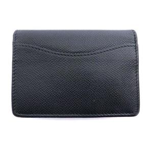 Salvatore Ferragamo ガンチーニフラップカードケース 名刺入れ 黒 ブラック