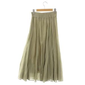Diagram GRACE CONTINENTAL 21SS シルク綿フレアスカート ロング 36 グレージュ