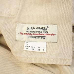 STAMMBAUM アパルトモン コーデュロイ オーバーオール サロペット ワイド ストレート S ライトベージュ