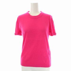 ニット カットソー 半袖 リボン S ビビットピンク NJMU1753