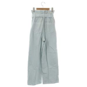 Diagram GRACE CONTINENTAL 22SS ベルデッドストレートデニム パンツ ベルト付き 34 ライトブルー