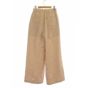 Ameri VINTAGE 22SS RUSTIC LINEN PANTS ラスティックリネンパンツ ワイド タック センタープレス M オレンジ