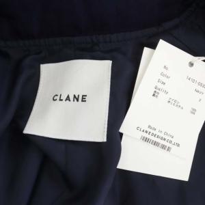 CLANE 23SS MODE JERSEY BLOUSON ジップアップ 総裏地 2 ネイビー