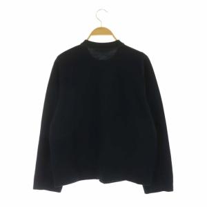 23区 vingt-trois 22AW ウールブレンド カーディガン ニット パールボタン 長袖 38 濃紺 ダークネイビー