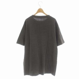 Deuxieme Classe 21SS loose Tシャツ カットソー 半袖 オーバーサイズ ダメージ加工 チャコールグレー