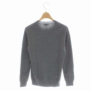 Theory EVIAN STRETCH クルーネックニット セーター 長袖 ウール P グレー