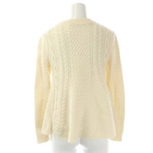 ESTNATION 21AW ペプラムプルオーバーニット セーター プルオーバー 長袖 F アイボリー