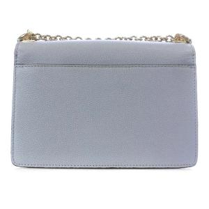 FURLA クロスボディバッグ ショルダーバッグ ワンショルダー 斜め掛け フラップ チェーン レザー 水色 ブルー