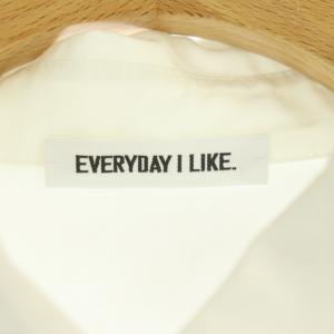 EVERYDAY I LIKE 23SS Volume Sleeve シャツ 前開き コットン オフホワイト