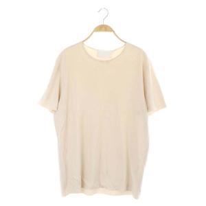 半袖 カットソー Tシャツ プルオーバー L ライトベージュ