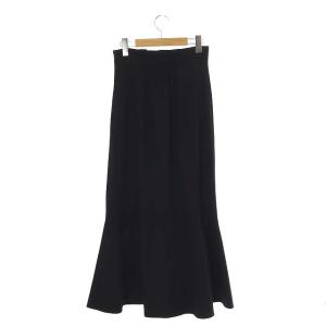 CELFORD 21AW ボリュームマーメイドスカート ロング フレア スリット 36 黒 ブラック