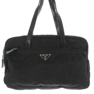 PRADA ナイロン ハンドバッグ ロゴ 黒 ブラック