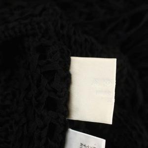 Ameri VINTAGE 20SS  MEDI LONG PASTA FRINGE KNIT フリンジニット カットソー ノースリーブ 黒 ブラック