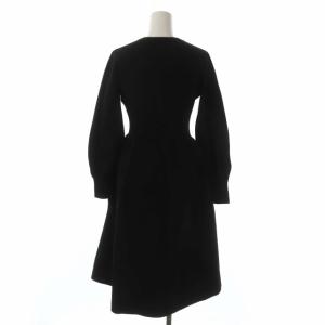 CELFORD ホールガーメントニットワンピース Vネック 長袖 ロング 36 黒 ブラック