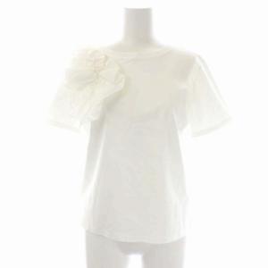 22AW アシメフリルカットソー 半袖 プルオーバー 36 白 ホワイト