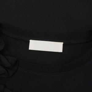 CELFORD 22AW アシメフリルカットソー 半袖 プルオーバー 36 黒 ブラック