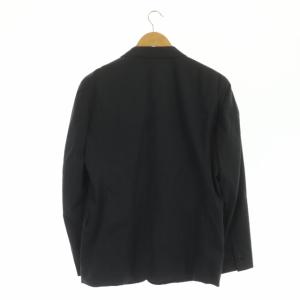 MARGARET HOWELL ウールコットン2Bテーラードジャケット 背抜き シングル ウール M 紺 ネイビー