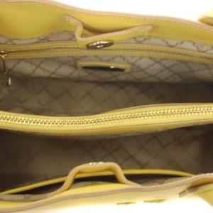 TOCCA シェリーボクシートート CHERIE BOXY TOTE トートバッグ ハンドバッグ ショルダーバッグ 2WAY レザー 黄