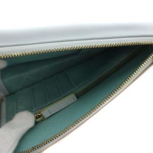 TOCCA スマホショルダー バッグ ウォレットショルダー レザー 水色 ライトブルー ベージュ